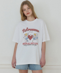 エンジェルグラフィックTシャツ - ホワイト