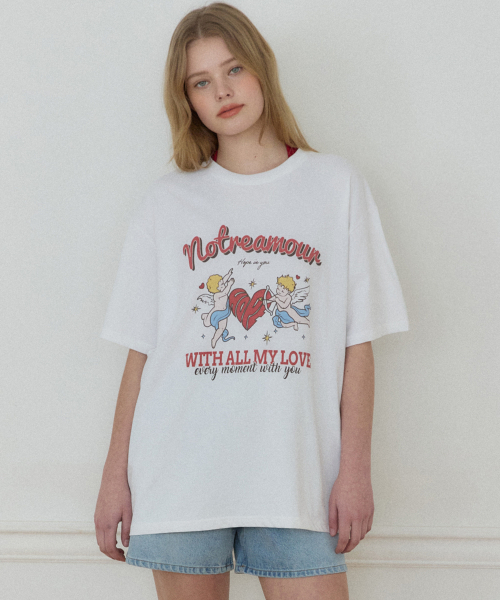 OURHOPE(アワーホープ)の「エンジェルグラフィックTシャツ - ホワイト(Tシャツ/カットソー・レディース・ホワイト・ONE)」の1枚目の写真