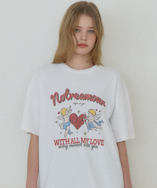 OURHOPE(アワーホープ)の「エンジェルグラフィックTシャツ - ホワイト(Tシャツ/カットソー・レディース・ホワイト・ONE)」の3枚目の写真