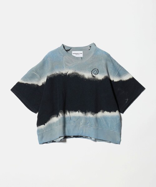 6(ロク)の「【別注】<NOMARHYTHM TEXTILE for 6>DYE SWEAT SHORT SLEEVE/スウェット(スウェット・レディース・ライトブルー/イエロー・FREE)」の5枚目の写真