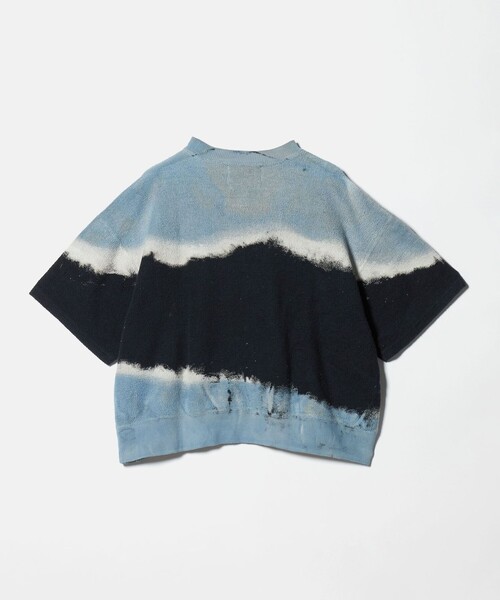 6(ロク)の「【別注】<NOMARHYTHM TEXTILE for 6>DYE SWEAT SHORT SLEEVE/スウェット(スウェット・レディース・ライトブルー/イエロー・FREE)」の6枚目の写真