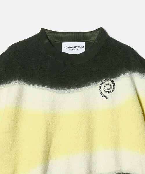 6(ロク)の「【別注】<NOMARHYTHM TEXTILE for 6>DYE SWEAT SHORT SLEEVE/スウェット(スウェット・レディース・ライトブルー/イエロー・FREE)」の11枚目の写真