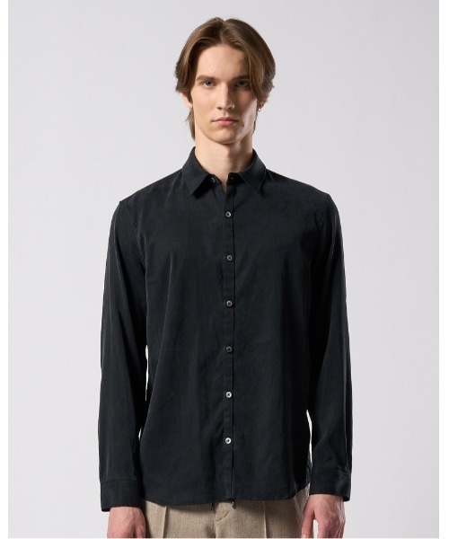 wjk(ダヴルジェイケイ)の「cupuro fibril dress shirt(シャツ/ブラウス・メンズ・ホワイト/ブラック/ダークカーキ・SMALL/MEDIUM/LARGE/X-LARGE)」の13枚目の写真