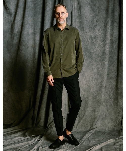 wjk(ダヴルジェイケイ)の「cupuro fibril dress shirt(シャツ/ブラウス・メンズ・ホワイト/ブラック/ダークカーキ・SMALL/MEDIUM/LARGE/X-LARGE)」の20枚目の写真
