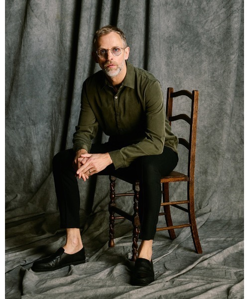 wjk(ダヴルジェイケイ)の「cupuro fibril dress shirt(シャツ/ブラウス・メンズ・ホワイト/ブラック/ダークカーキ・SMALL/MEDIUM/LARGE/X-LARGE)」の21枚目の写真