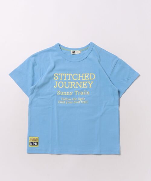 KP BOY(ケーピーボーイ)の「【GOOD PRICE】 ロゴ半袖Tシャツ(Tシャツ/カットソー・キッズ・オフホワイト/ブルー/ブラック・120cm/130cm/140cm/150cm/160cm)」の3枚目の写真