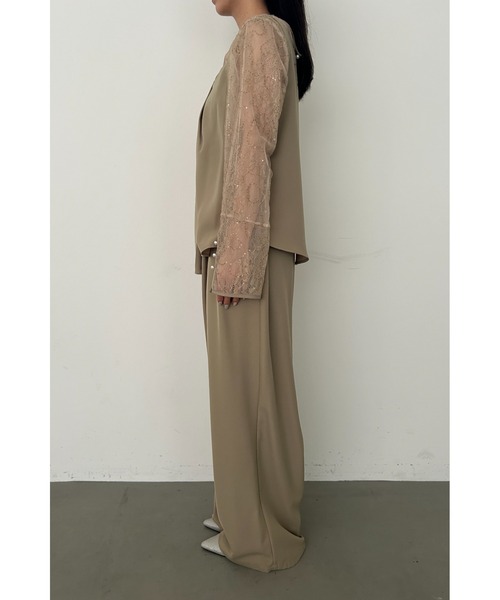et.UNiVER(エトユニベール)の「Oblique cross top pants set(パンツドレス・レディース・ブラック/ブラウン/イエロー・LARGE/MEDIUM/SMALL)」の8枚目の写真