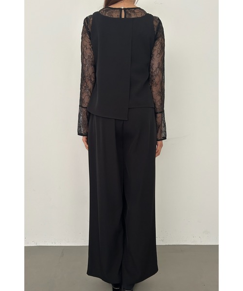 et.UNiVER(エトユニベール)の「Oblique cross top pants set(パンツドレス・レディース・ブラック/ブラウン/イエロー・LARGE/MEDIUM/SMALL)」の12枚目の写真