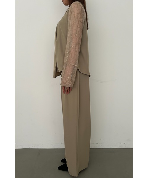 et.UNiVER(エトユニベール)の「Oblique cross top pants set(パンツドレス・レディース・ブラック/ブラウン/イエロー・LARGE/MEDIUM/SMALL)」の17枚目の写真