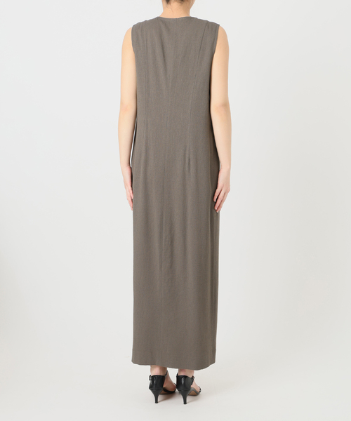 Spick & Span(スピックアンドスパン)の「メランジIラインワンピース(ワンピース・レディース・アイボリー/チャコールグレー・38/36)」の17枚目の写真