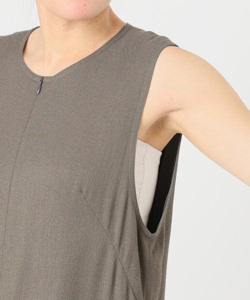 Spick & Span(スピックアンドスパン)の「メランジIラインワンピース(ワンピース・レディース・アイボリー/チャコールグレー・38/36)」の19枚目の写真