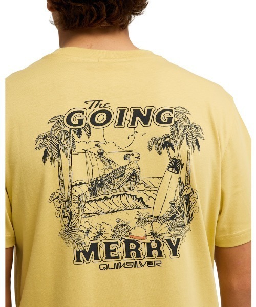 Quiksilver(クイックシルバー)の「クイックシルバー QUIKSILVER OPQS MERRY SS(Tシャツ/カットソー・メンズ・イエロー/ラベンダー・S/M/L/LL)」の11枚目の写真