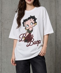 BETTY BOOP迷彩プリント半袖Tシャツ