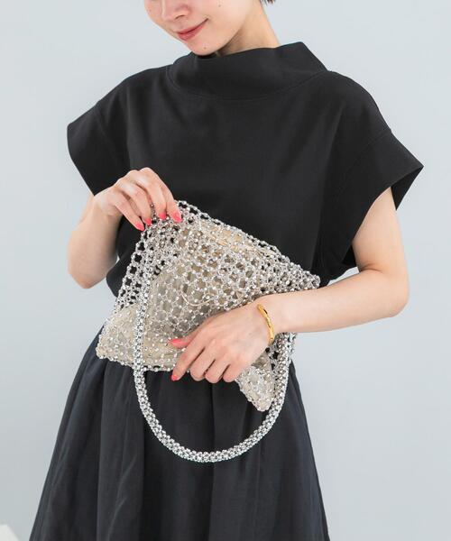 URBAN RESEARCH ROSSO WOMEN(アーバンリサーチ ロッソ)の「BAGMATI ビーズバッグ(ハンドバッグ・レディース・ブラック/ホワイト系その他・FREE)」の2枚目の写真