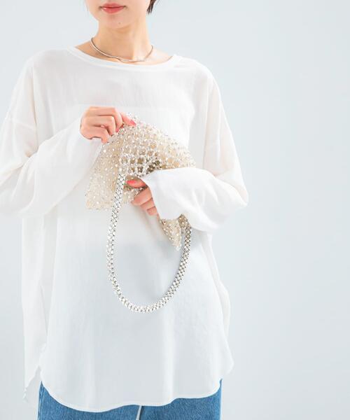 URBAN RESEARCH ROSSO WOMEN(アーバンリサーチ ロッソ)の「BAGMATI ビーズバッグ(ハンドバッグ・レディース・ブラック/ホワイト系その他・FREE)」の3枚目の写真