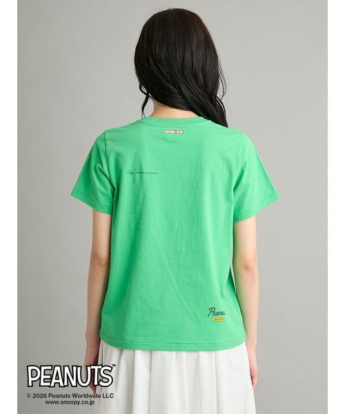 Mila Owen(ミラオーウェン)の「【PEANUTS RECORDS】チャーリー・ブラウンTシャツ(Tシャツ/カットソー・レディース・ベージュ/グリーン/ホワイト・F)」の20枚目の写真