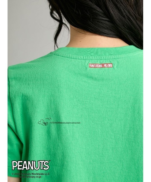 Mila Owen(ミラオーウェン)の「【PEANUTS RECORDS】チャーリー・ブラウンTシャツ(Tシャツ/カットソー・レディース・ベージュ/グリーン/ホワイト・F)」の8枚目の写真