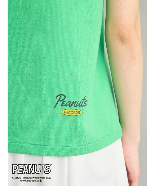 Mila Owen(ミラオーウェン)の「【PEANUTS RECORDS】チャーリー・ブラウンTシャツ(Tシャツ/カットソー・レディース・ベージュ/グリーン/ホワイト・F)」の11枚目の写真