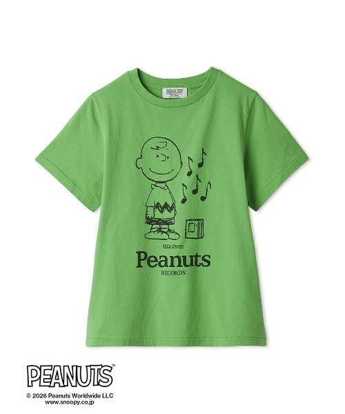 Mila Owen(ミラオーウェン)の「【PEANUTS RECORDS】チャーリー・ブラウンTシャツ(Tシャツ/カットソー・レディース・ベージュ/グリーン/ホワイト・F)」の14枚目の写真