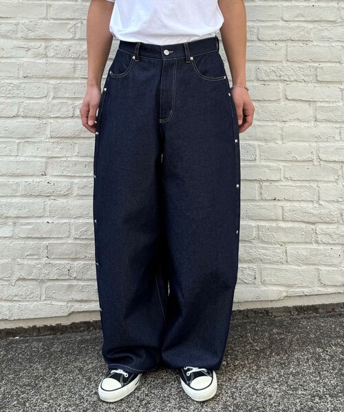CIAOPANIC(チャオパニック)の「スター刺繍スタッズデニムパンツ(デニムパンツ・メンズ・インディゴブルー/ブラック・LARGE/MEDIUM)」の16枚目の写真