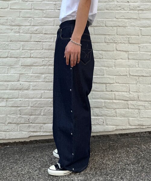 CIAOPANIC(チャオパニック)の「スター刺繍スタッズデニムパンツ(デニムパンツ・メンズ・インディゴブルー/ブラック・LARGE/MEDIUM)」の17枚目の写真