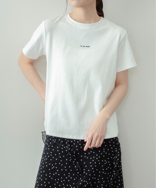 セール】【on:nue】[着用動画あり！] フロッキーロゴプリントTシャツ