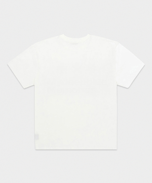 mydeepbluememories(マイディープブルーメモリーズ)の「MIDDLE-AGED RABBIT OVER TEE (WHITE)(Tシャツ/カットソー・レディース・ホワイト・1/2)」の2枚目の写真