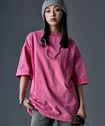 綿100%ケミカル染カラーTシャツ<大きいサイズ有>GEVS.