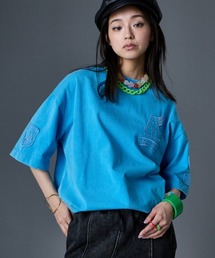 綿100％ケミカル染カラーTシャツ＜大きいサイズ有＞GEVS.