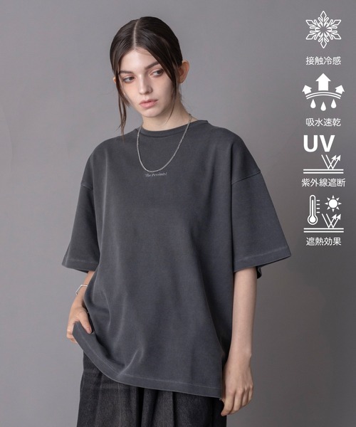 BROWNY(ブラウニー)の「BROWNY/【26年春夏新作】接触冷感 アクセ付キフォトグラフィックT(Tシャツ/カットソー・メンズ・ブラック系その他/ホワイト/ブラウン系その他/ブラック・MEDIUM/LARGE)」の3枚目の写真
