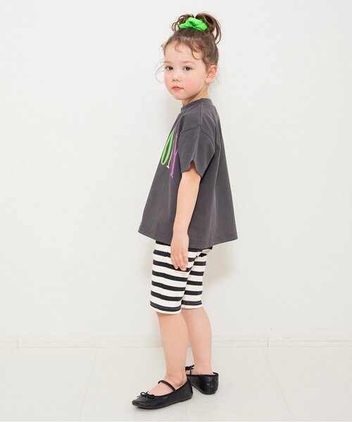 BREEZE(ブリーズ)の「【WEB限定】ネオンロゴ半袖Tシャツ(Tシャツ/カットソー・キッズ・ピンク/チャコール/サックスブルー・90/100/110/120/130/140/150)」の5枚目の写真