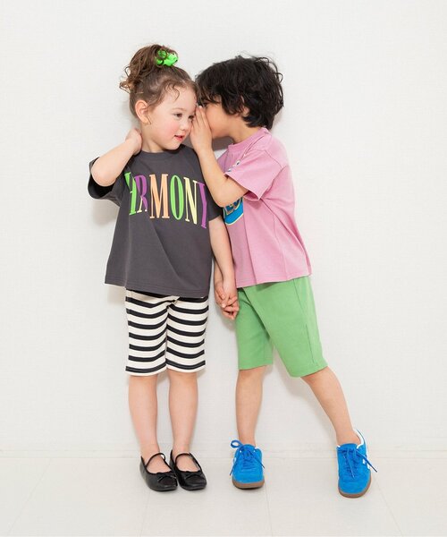 BREEZE(ブリーズ)の「【WEB限定】ネオンロゴ半袖Tシャツ(Tシャツ/カットソー・キッズ・ピンク/チャコール/サックスブルー・90/100/110/120/130/140/150)」の9枚目の写真