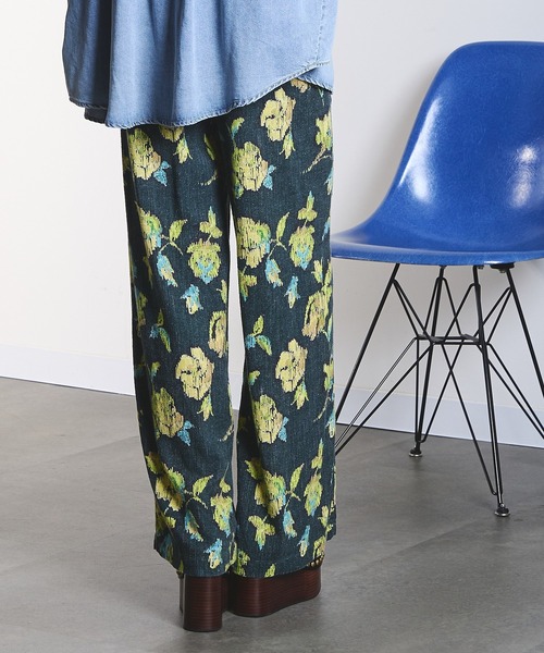 ROSE BUD(ローズバッド)の「ROSE PRINT PANTS(その他パンツ・レディース・ダークオリーブ/オフホワイト・ONE SIZE)」の12枚目の写真