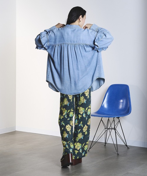 ROSE BUD(ローズバッド)の「ROSE PRINT PANTS(その他パンツ・レディース・ダークオリーブ/オフホワイト・ONE SIZE)」の15枚目の写真
