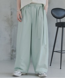 Confirm | Belted Slacks Wide Pants / ベルト付きワイドパンツ スラックス メンズ レディース ユニセックス(スラックス)