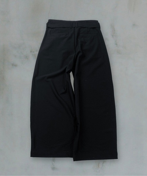 Confirm(コンファーム)の「Belted Slacks Wide Pants / ベルト付きワイドパンツ スラックス メンズ レディース ユニセックス(スラックス・メンズ・ミント/チャコールグレー/ブラック・S/L/M)」の9枚目の写真