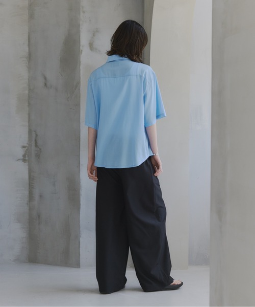 Confirm(コンファーム)の「Belted Slacks Wide Pants / ベルト付きワイドパンツ スラックス メンズ レディース ユニセックス(スラックス・メンズ・ミント/チャコールグレー/ブラック・S/L/M)」の16枚目の写真
