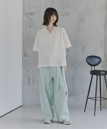 Confirm（コンファーム）の「Belted Slacks Wide Pants   ベルト付きワイドパンツ スラックス メンズ レディース ユニセックス（スラックス）」