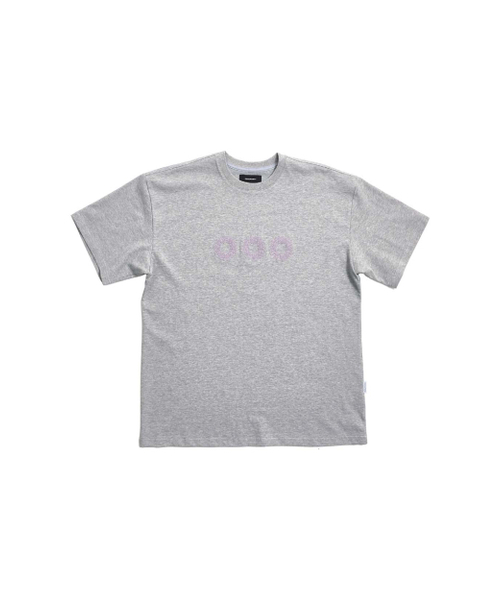 999HUMANITY(999ヒューマニティ)の「EVDロゴハーフTシャツ(メランジグレー)(Tシャツ/カットソー・レディース・その他・1(S)/2(M)/3(L)/OS/0(XS)/4(XL))」の1枚目の写真