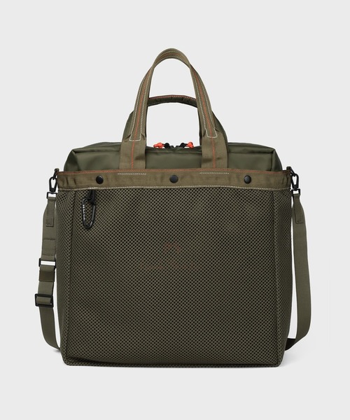 Paul Smith（ポールスミス）の「PSメッシュ 2WAYトートバッグ【363006 B271T】（トートバッグ・メンズ・カーキ/グレー・FREE）」の2枚目の写真