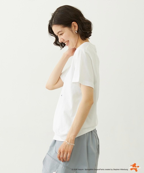 MILKFED.(ミルクフェド)の「MILKFED. / SPONGEBOB SQUAREPANTS S/S TEE(Tシャツ/カットソー・レディース・ホワイト・ONE SIZE)」の3枚目の写真