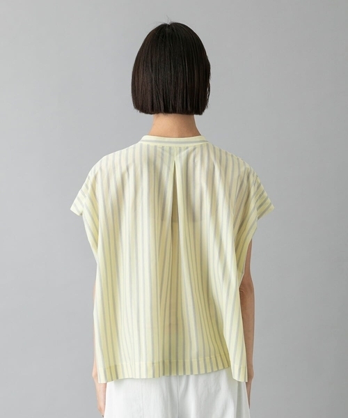 MICHEL KLEIN(ミッシェル・クラン)の「ストライプダブルポケットPO(シャツ/ブラウス・レディース・ダークインディゴブルー/クリーム・38/40)」の19枚目の写真