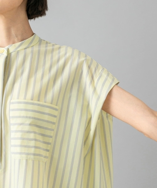 MICHEL KLEIN(ミッシェル・クラン)の「ストライプダブルポケットPO(シャツ/ブラウス・レディース・ダークインディゴブルー/クリーム・38/40)」の21枚目の写真