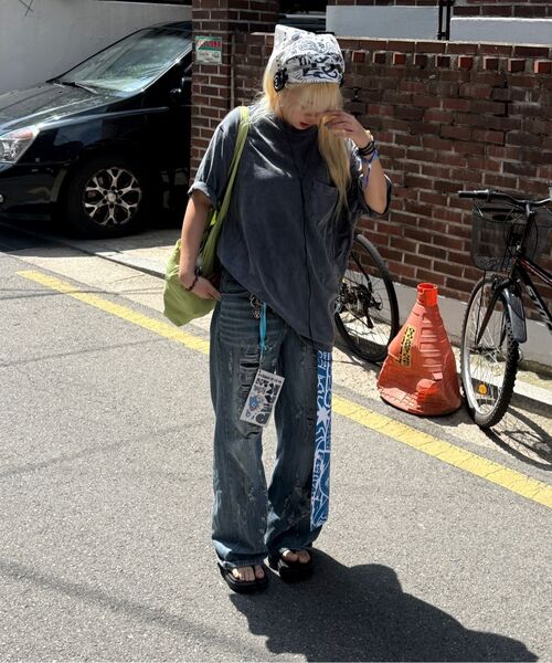 KIJIKO(キジコ)の「ke615. Vintage Damage Denim(デニムパンツ・レディース・ブルー系その他・SMALL/MEDIUM/LARGE)」の10枚目の写真