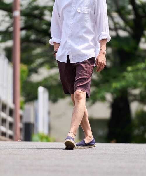 SHIPS(シップス)の「SHIPS: リネン イージー ショーツ(その他パンツ・メンズ・ライトブルー/グレー/ネイビー/ブラウン・SMALL/MEDIUM/LARGE/X-LARGE)」の9枚目の写真