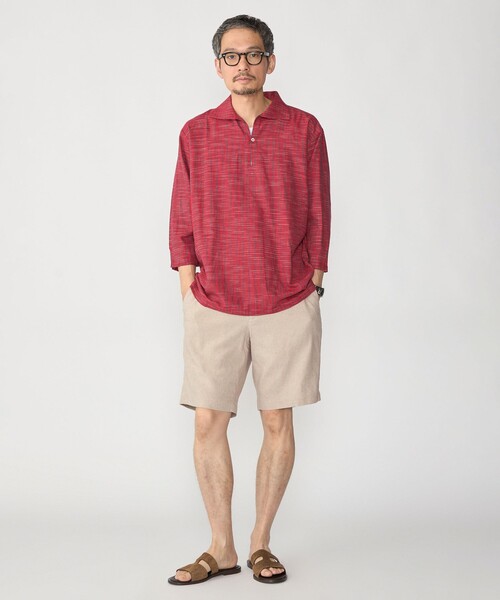 SHIPS(シップス)の「SHIPS: リネン イージー ショーツ(その他パンツ・メンズ・ライトブルー/グレー/ネイビー/ブラウン・SMALL/MEDIUM/LARGE/X-LARGE)」の12枚目の写真