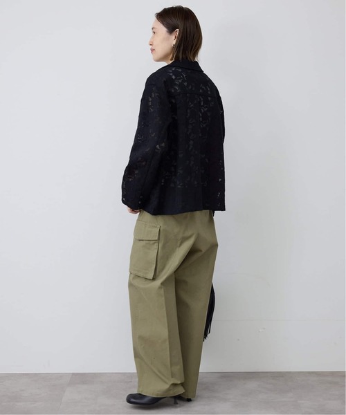 SLOBE IENA(スローブイエナ)の「《追加》バックサテンミリタリーパンツ(カーゴパンツ・レディース・カーキ・36/38)」の5枚目の写真