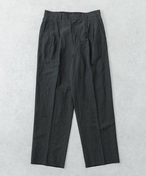 URBAN RESEARCH(アーバンリサーチ)の「new basic WOOL LINEN TROUSER(その他パンツ・メンズ・ブラック/ストライプ・LARGE/MEDIUM/X-LARGE)」の2枚目の写真