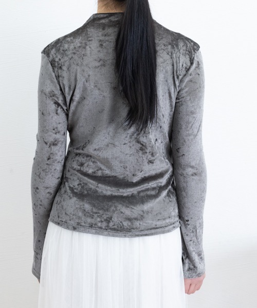 Miniministore(ミニミニストア)の「プチハイネック 長袖 インナートップス(Tシャツ/カットソー・レディース・ダークグレー/アイボリー・FREE)」の16枚目の写真