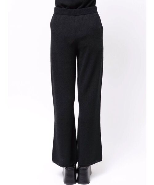 MURUA(ムルーア)の「【セットアップ対応】ニットストレートパンツ 夏服(その他パンツ・レディース・ベージュ/ブラック・FREE)」の8枚目の写真